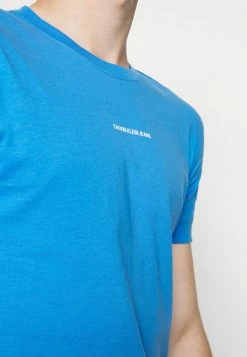 Calvin Klein Jeans MICRO BRANDING ESSENTIAL TEE - T-shirt Basique - Blue -Calvin Klein Elegant Magasin 827379b5aa51402abd552bd245e84925