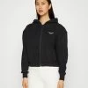 Calvin Klein Jeans STACKED LOGO ZIP THROUGH - Sweat à Capuche Zippé - Black