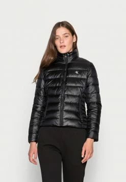 Calvin Klein Jeans BACK LOGO ELASTIC MOTO JACKET - Veste D'hiver - Black