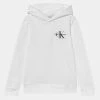 Calvin Klein Jeans SMALL MONOGRAM HOODIE UNISEX - Sweatshirt - Bright White
