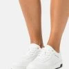 Calvin Klein Jeans CUPSOLE LACEUP BASKET - Baskets Basses - Bright White