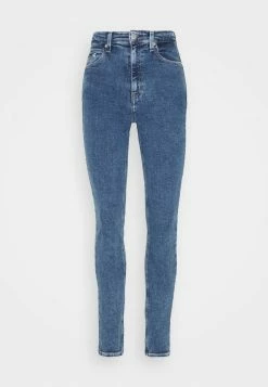 Calvin Klein Jeans HIGH RISE SKINNY - Jeans Skinny - Blue -Calvin Klein Elegant Magasin 8535cc8b91724956b9088f1454d145bf