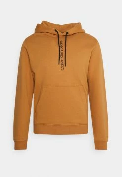 Calvin Klein Jeans SEASONAL INSTITUTIONAL HOODIE - Sweatshirt - Tobacco Brown