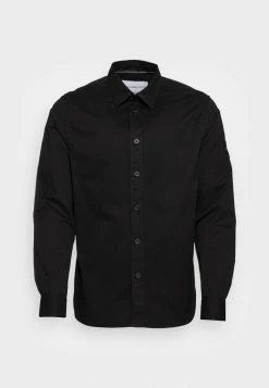 Calvin Klein Jeans MONOGRAM BADGE - Chemise - Black -Calvin Klein Elegant Magasin 867adc066def4d398cd9eefbe9eae096