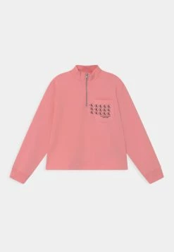 Calvin Klein Jeans MINI MONOGRAM MOCK NECK - Sweatshirt - Soft Berry