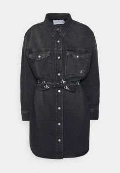Calvin Klein Jeans DRESS - Robe En Jean - Denim Black -Calvin Klein Elegant Magasin 874ccb65827a4475875bb66dce86364a