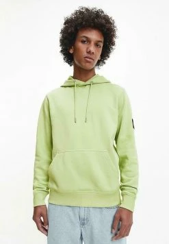 Calvin Klein Jeans MONOGRAM SLEEVE BADGE - Sweat à Capuche - Green