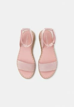 Calvin Klein Jeans SPORTY WEDGE ANKLE CLIP - Sandales à Plateforme - Pale Conch Shell -Calvin Klein Elegant Magasin 876392c7e0ac46e08cc9489f04e66256