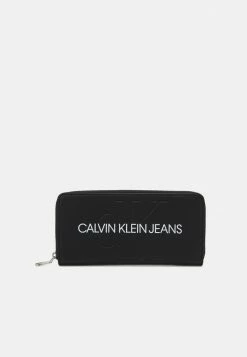 Calvin Klein Jeans ZIP AROUND - Portefeuille - Black
