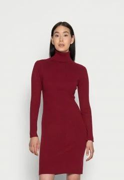 Calvin Klein Jeans MICRO BRANDING SWEATER DRESS - Robe Pull - Virginia Red