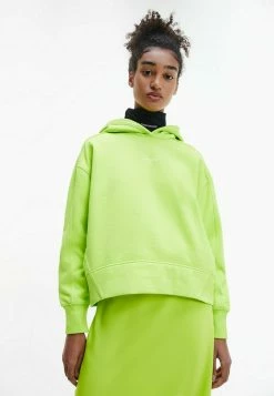 Calvin Klein Jeans MICRO BRANDING - Sweat à Capuche - Acid Lime