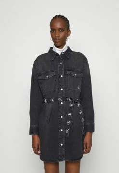 Calvin Klein Jeans DRESS - Robe En Jean - Denim Black