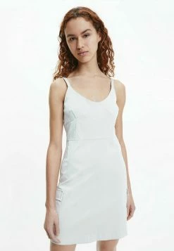 Calvin Klein Jeans Robe Fourreau - Eggshell