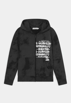 Calvin Klein Jeans CLOUD ZIP THROUGH HOODIE - Sweat à Capuche Zippé - Black/grey