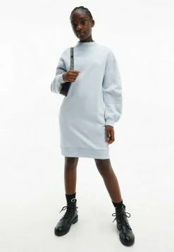 Calvin Klein Jeans SHADOW LOGO - Robe De Jour - Arctic Ice