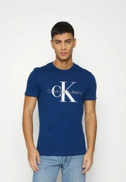 Calvin Klein Jeans SEASONAL MONOGRAM TEE - T-shirt Imprimé - Naval Blue