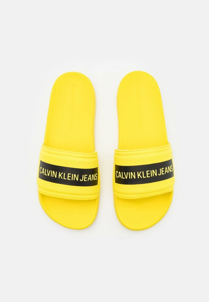 Calvin Klein Jeans SLIDE TAPE - Mules - Bright Sunshine 4 Calvin Klein Jeans SLIDE TAPE - Mules - Bright Sunshine – Image 4