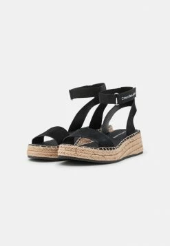 Calvin Klein Jeans SPORTY WEDGE ANKLE CLIP - Sandales à Plateforme - Black -Calvin Klein Elegant Magasin 8d3a952ce54c4363bff3478559c09729