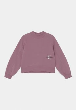 Calvin Klein Jeans MONOGRAM OFF PLACED - Sweatshirt - Dusky Orchid