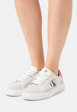 Calvin Klein Jeans CASUAL CUPSOLE - Baskets Basses - Eggshell