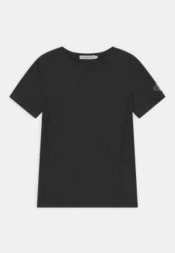 Calvin Klein Jeans BLOCKING BADGE FITTED - T-shirt Imprimé - Black