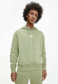 Calvin Klein Jeans MONOGRAM LOGO - Sweat à Capuche - Faded Olive