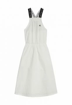 Calvin Klein Jeans LOGO TAPE - Robe De Jour - Bright White