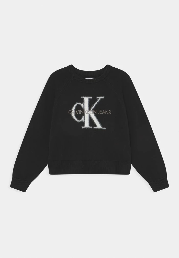 Calvin Klein Jeans MONOGRAM LOGO - Pullover - Black 1 Calvin Klein Jeans MONOGRAM LOGO - Pullover - Black