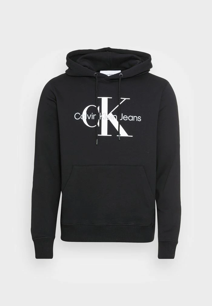 Calvin Klein Jeans CORE MONOGRAM HOODIE - Sweatshirt - Black 4 Calvin Klein Jeans CORE MONOGRAM HOODIE - Sweatshirt - Black – Image 4