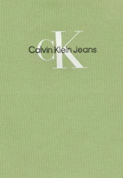 Calvin Klein Jeans MONOGRAM SLEEVELESS - Débardeur - Flourishing Green -Calvin Klein Elegant Magasin 951e007a623a4f75bec128b937d0d085