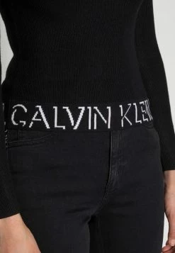 Calvin Klein Jeans LOGO TAPE SWEATER - Pullover - Black -Calvin Klein Elegant Magasin 95b59cbb31b64faaa96fee99e7b13fc1