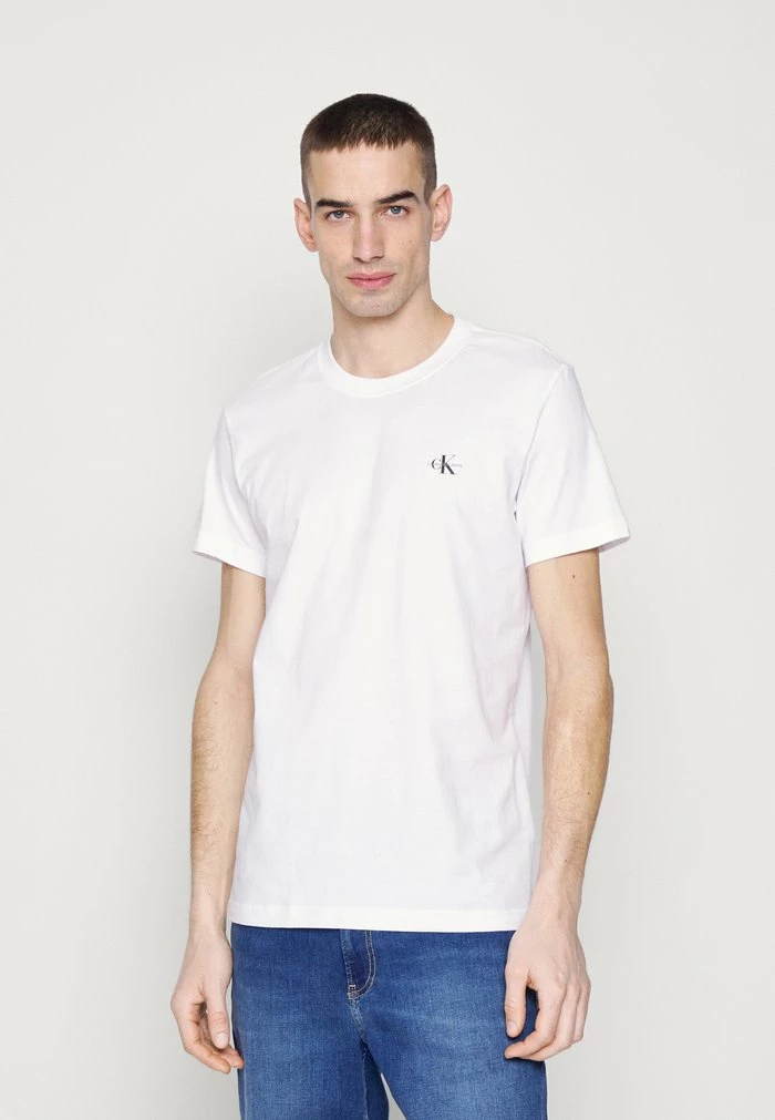 Calvin Klein Jeans MONOGRAM 2 PACK - T-shirt Basique - Black/bright White 3 Calvin Klein Jeans MONOGRAM 2 PACK - T-shirt Basique - Black/bright White – Image 3