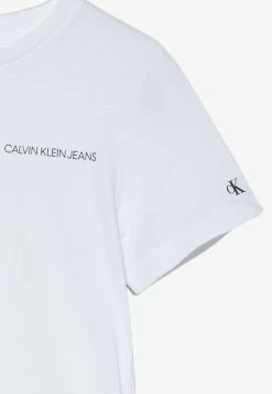 Calvin Klein Jeans CHEST LOGO - T-shirt Imprimé - White -Calvin Klein Elegant Magasin 9647973bc0984e7f8d663d819939d952