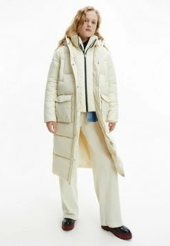 Calvin Klein Jeans CRINKLE LONG PUFFER - Veste D'hiver - Muslin
