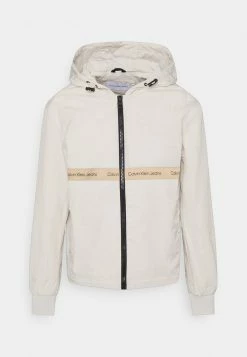 Calvin Klein Jeans CONTRAST TAPE - Veste Coupe-vent - Eggshell