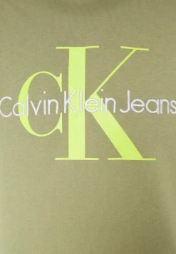 Calvin Klein Jeans SEASONAL MONOLOGO REGULAR HOODIE - Sweat à Capuche - Faded Olive -Calvin Klein Elegant Magasin 9718a61711834eeb80e51a90674be645