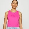 Calvin Klein Jeans TONAL MONOGRAM TANK - Débardeur - Party Pink