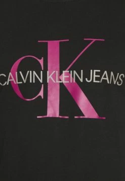 Calvin Klein Jeans SEASONAL MONOGRAM TEE - T-shirt Imprimé - Black -Calvin Klein Elegant Magasin 97650570ba3e4a9385a63c406e90cd51