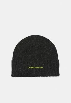Calvin Klein Jeans MONOGRAM REFLECTIVE BEANIE UNISEX - Bonnet - Black -Calvin Klein Elegant Magasin 97cb63a4fb5743a898a943a49d52ebaf