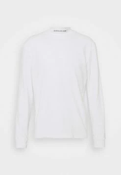 Calvin Klein Jeans MICRO BRANDING HIGH NECK TEE - T-shirt à Manches Longues - Bright White -Calvin Klein Elegant Magasin 998250d46eb844199ac5a6798bc950eb
