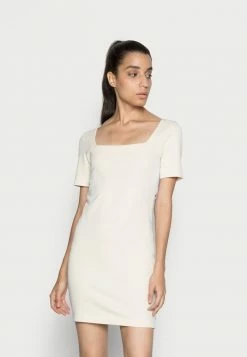 Calvin Klein Elegant Magasin 15 Calvin Klein Jeans SQUARE NECK DRESS - Robe En Jersey - Muslin