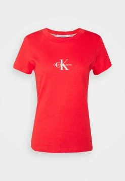 Calvin Klein Jeans MONOGRAM SLIM TEE - T-shirt Imprimé - Strawberry Field