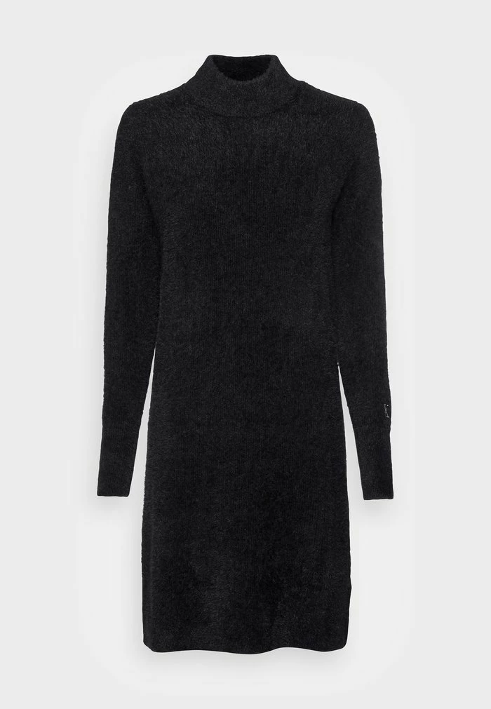 Calvin Klein Jeans FLUFFY DRESS - Robe De Jour - Black 4 Calvin Klein Jeans FLUFFY DRESS - Robe De Jour - Black – Image 4