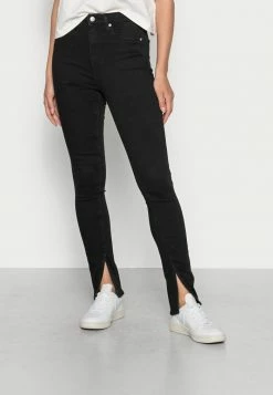 Calvin Klein Jeans HIGH RISE SKINNY - Jeans Skinny - Denim Black