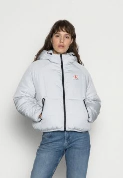 Calvin Klein Jeans BIG LOGO PUFFER - Veste D'hiver - Stone Grey