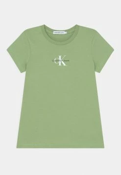 Calvin Klein Jeans MICRO MONOGRAM - T-shirt Basique - Flourishing Green