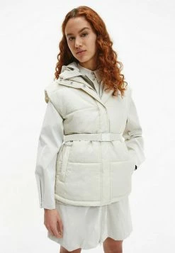 Calvin Klein Jeans Veste Sans Manches - Eggshell