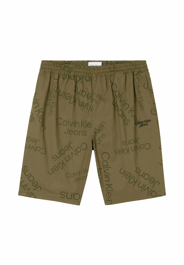 Calvin Klein Jeans ALL-OVER LOGO - Short - Logo Aop Burnt Olive 5 Calvin Klein Jeans ALL-OVER LOGO - Short - Logo Aop Burnt Olive – Image 5
