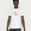 Calvin Klein Jeans SEASONAL MONOGRAM TEE - T-shirt Imprimé - Bright White