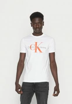 Calvin Klein Jeans SEASONAL MONOGRAM TEE - T-shirt Imprimé - Bright White